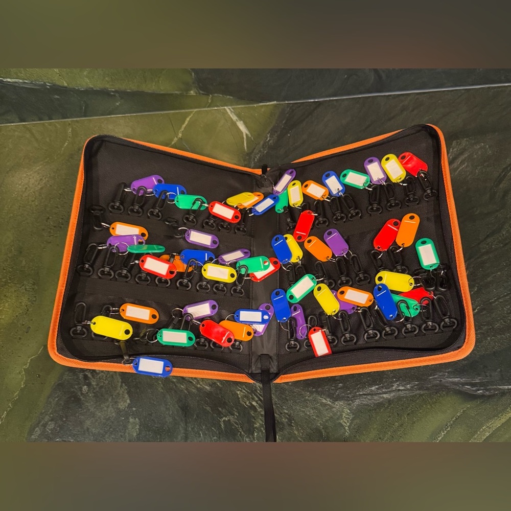 Colorful Key Tag Organizer
